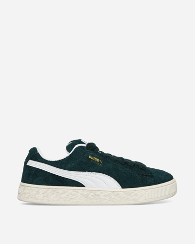 Puma Suede Xl Hairy Sneakers Ponderosa Pine / Frosted Ivory In Multicolor
