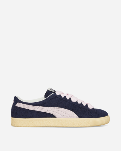 Puma Wmns Suede Vtg Sneakers Navy / Light Straw In Multicolor