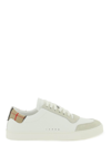 BURBERRY BURBERRY BURBERRY CHECK LEATHER SNEAKERS MEN