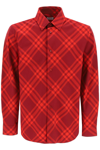 Burberry Plaid Long Sleeves Top In Red