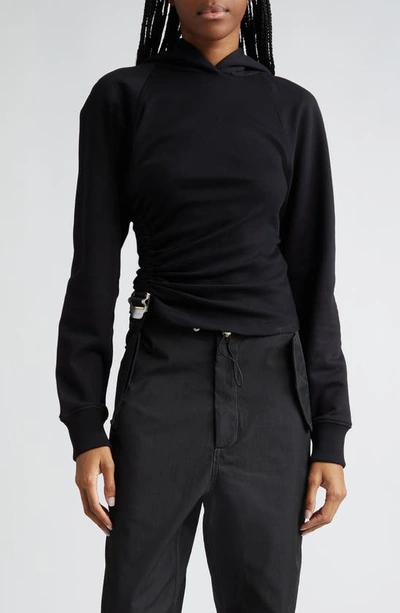 Dion Lee Safety Slider Hoodie In Black