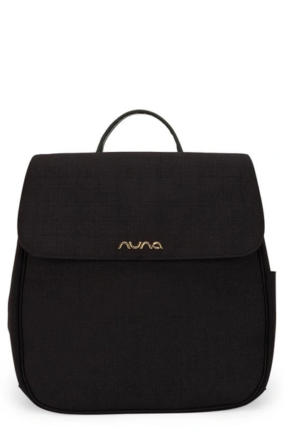 Nuna Babies' Diaper Changing Backpack & Insulated Bottle Case In Caviar