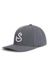 Swannies Swan Delta Waterproof Baseball Cap In Gray