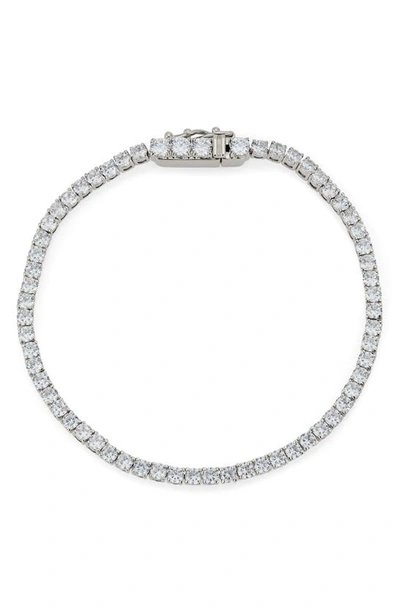 Nadri Perfect Tennis Bracelet In Rhodium