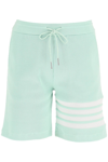 THOM BROWNE THOM BROWNE 4-BAR SHORTS IN WAFFLE JERSEY WOMEN