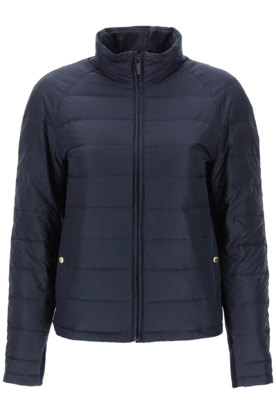 THOM BROWNE THOM BROWNE QUILTED PUFFER JACKET WITH 4-BAR INSERT WOMEN