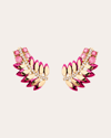 Carol Kauffmann Women's Samambaia Min Earrings In Pink