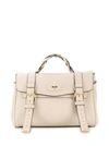 MULBERRY 'MINI ALEXA' WHITE HANDBAG IN GRAINY LEATHER WOMAN MULBERRY