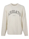 Axel Arigato Prime Cable-knit Wool-blend Jumper In Beige