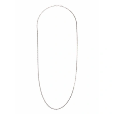 Tom Wood Curb Rhodium-plated Sterling-silver Chain