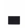 Maison Margiela Stitched Compact Textured Cardholder In Black