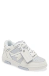 Off-white Out Of Office Leather Sneakers In White,light Blue