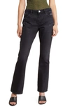 Frame Denim Noir Mini Bootcut Jean In Pompeii Rips