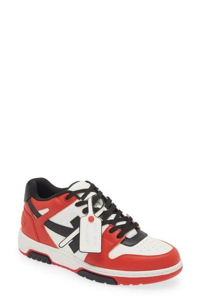 Off-white Out Of Office Colour-block Sneakers In Red