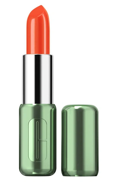 Clinique Pop Longwear Lipstick In Flame Pop