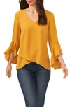 VINCE CAMUTO FLUTTER SLEEVE TUNIC