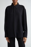 Proenza Schouler Addy Cotton Stretch Poplin Button-up Shirt In Black