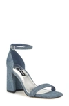 Nine West Ilea Ankle Strap Sandal In Medium Blue