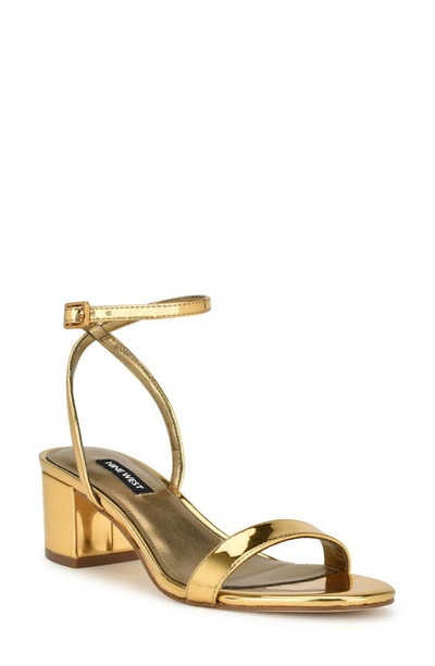 Nine West Allora Ankle Strap Sandal In Bronze