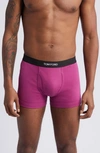 Tom Ford Cotton Stretch Jersey Boxer Briefs In Magenta