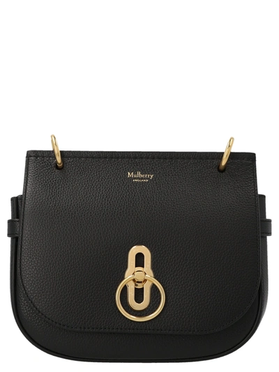 Mulberry Small Amberley Leather Crossbody Bag In 绿色
