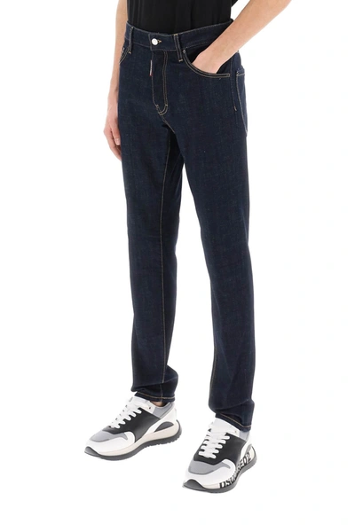 Dsquared2 Cool Guy Jeans In Dark Rinse Wash In Blue