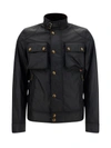 Belstaff Racemaster Jacket In Black Fabric