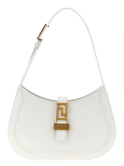 Versace Greca Goddess Shoulder Bags White