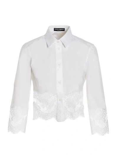 Dolce & Gabbana Lace Shirt Shirt, Blouse White