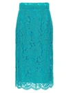 Dolce & Gabbana High-waisted Floral Lace Skirt
