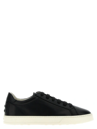Tod's Leather Trainers Black