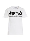 COMME DES GARÇONS PLAY LOGO REVERSE T-SHIRT WHITE/BLACK