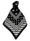 DOLCE & GABBANA LOGO SCARF SCARVES, FOULARDS WHITE/BLACK