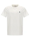 Polo Ralph Lauren Man White T-shirt With Embroidered Navy Blue Pony
