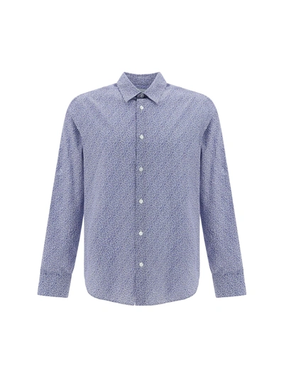 Paul Smith Mens S/c Slim Fit Shirt In Blue