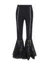 Charo Ruiz Trouk Broderie Anglaise Cotton-blend Flared Pants