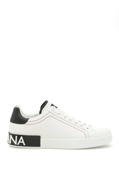 DOLCE & GABBANA PORTOFINO NAPPA LEATHER SNEAKERS