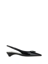 Prada Sculpted Low Heel Calfskin Pumps