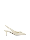 Prada Slingback-pumps Aus Saffiano-lackleder