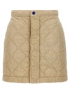 BURBERRY QUILTED NYLON SKIRT SKIRTS BEIGE
