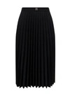 GIVENCHY WOOL BLEND PLEATED SKIRT
