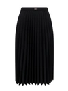 Givenchy 4g-plaque Pleated Midi Skirt