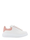 ALEXANDER MCQUEEN LEATHER SNEAKERS WITH SUEDE PATCH