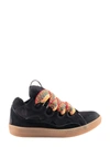 Lanvin Black Suede Calf Leather Sneakers