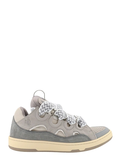 LANVIN SUEDE AND MESH SNEAKERS