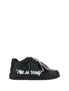 Off-white Out Of Office Sneakers For Walking In Black