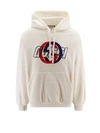 GUCCI COTTON SWEATSHIRT WITH GG INTERLOCKING