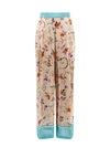 SEMICOUTURE VISCOSE TROUSER WITH FLORAL PRINT
