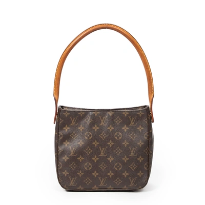 Pre-owned Louis Vuitton Looping Mm In Brown