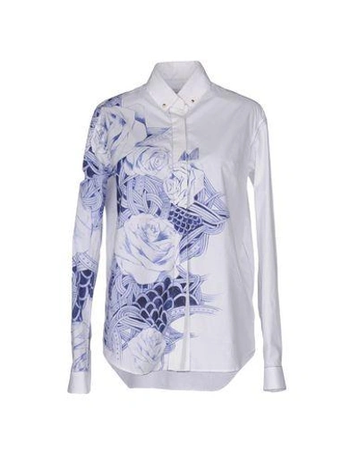 Anthony Vaccarello Solid Colour Shirts & Blouses In White